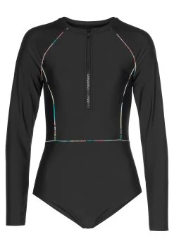 Dames Winkel -Dames Winkel active by lascana badpak janni met lange mouwen ideaal voor sup zwart 3