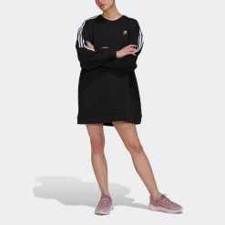 S.Oliver RED LABEL Beachwear Bikinibroekje Maya Met Gebloemd Design En Omslagband -Dames Winkel adidas originals sweatjurk adicolor classics long sleeve sweatjurk zwart 3