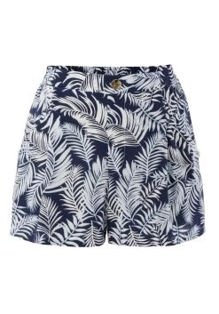 Aniston CASUAL Short Met Bloemen- Of Bladdessin - Leuk Zijn Beide -Dames Winkel aniston casual short met bloemen of bladdessin leuk zijn beide blauw 7