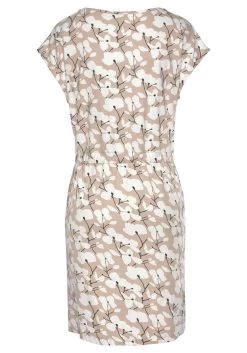 Beachtime Jerseyjurk Met Bloemmotief -Dames Winkel beachtime jerseyjurk met bloemmotief beige 5