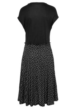 Beachtime Jerseyjurk Met Paperbag-band -Dames Winkel beachtime jerseyjurk met paperbag band zwart 6