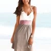 Beachtime Strandjurk Met Colourblocking-look
