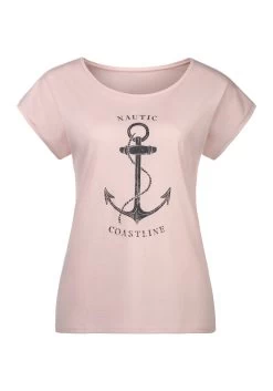 Beachtime T-shirt Met Maritieme Print Voor (Set Van 2) 23 Beachtime T-shirt Met Maritieme Print Voor (Set Van 2) -Dames Winkel beachtime t shirt met maritieme print voor set van 2 multicolor 5