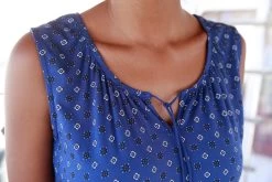 Beachtime Tanktop Met Gesmokte Band (Set Van 2) -Dames Winkel beachtime tanktop met gesmokte band set van 2 blauw 4