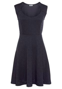 Dames Winkel -Dames Winkel beachtime zomerjurk met broderie anglaise blauw 1