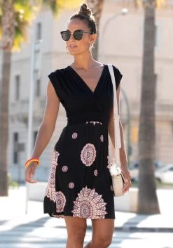 Beachtime Zomerjurk Met Neklijn Aan De Achterkant -Dames Winkel beachtime zomerjurk met neklijn aan de achterkant zwart 7