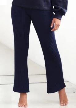 S.Oliver RED LABEL Beachwear Jerseyjurk 26 S.Oliver RED LABEL Beachwear Jerseyjurk -Dames Winkel bench loungebroek met iets uitlopende pijpen blauw 9