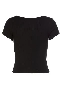 Bench. Shirt Met Korte Mouwen Van Zacht Ribmateriaal -Dames Winkel bench shirt met korte mouwen van zacht ribmateriaal zwart 3