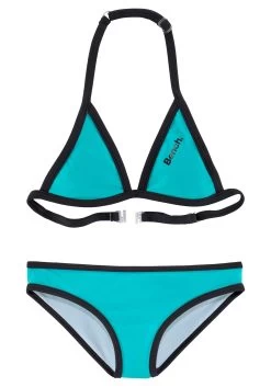 Buffalo Bustierbikini Shari Kids Met Speelse Print -Dames Winkel bench triangelbikini met logoprint aan top en broekje groen 9