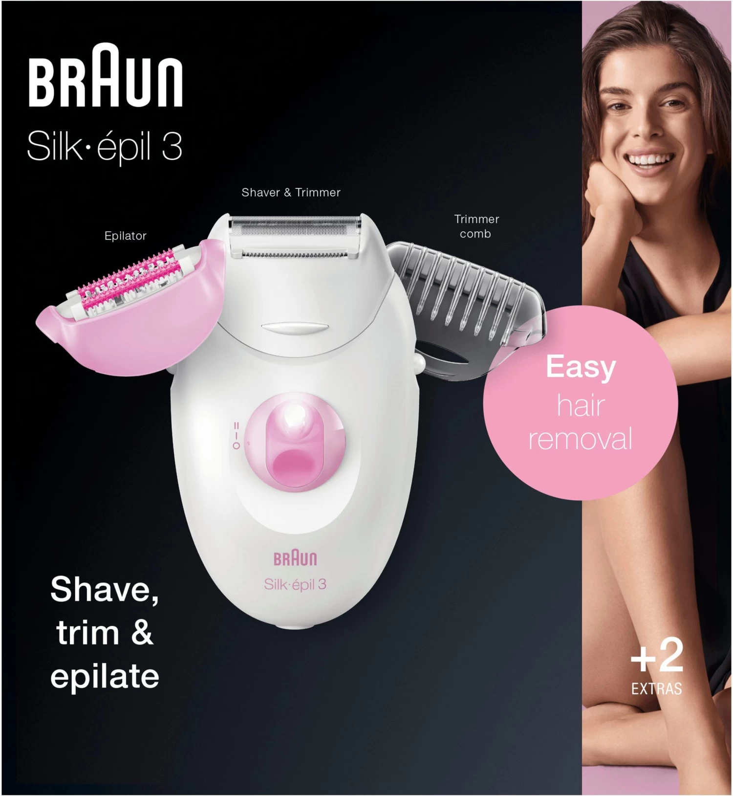 Braun Epilator Silk-épil 3 3-270 Epilator Met Snoer 5 Braun Epilator Silk-épil 3 3-270 Epilator Met Snoer - Image 5