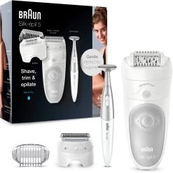 Braun Epilator Silk-épil 9 Flex 9-002 -Dames Winkel braun epilator silk epil 5 5 805 micro grip pincetten technologie wet dry epileren zwenkbaar hoofd wit 9