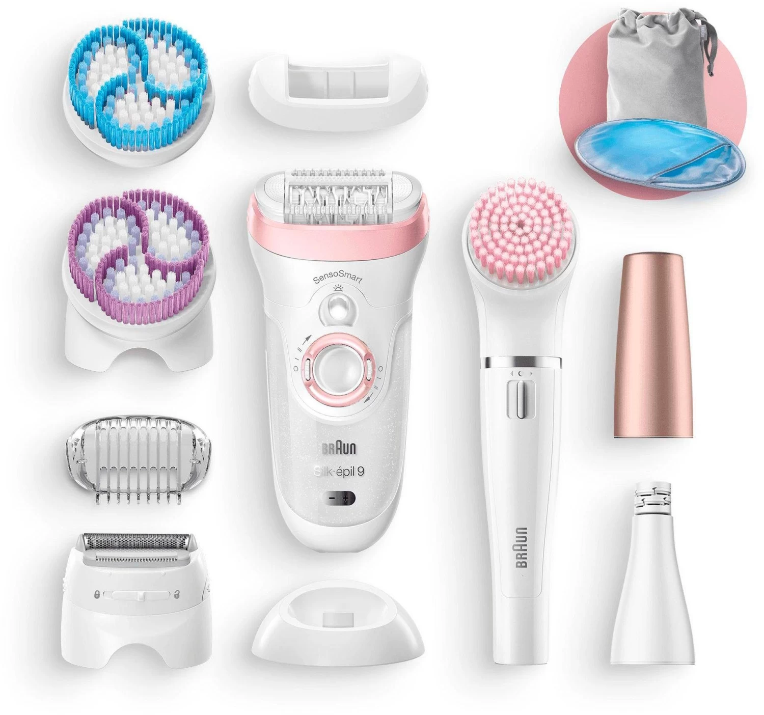 Braun Epilator Silk-épil Deluxe Beauty-Set 5-895 Draadloze Wet&Dry Ontharing 6-in-1 Epilator, Scheerapparaat, Reiniging & Peeling Voor Gezicht & Lichaam 11 Braun Epilator Silk-épil Deluxe Beauty-Set 5-895 Draadloze Wet&Dry Ontharing 6-in-1 Epilator, Scheerapparaat, Reiniging & Peeling Voor Gezicht & Lichaam - Image 11