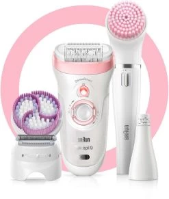 Braun Epilator Silk-épil 9 9-975 6-in-1 Draadloze Wet&Dry Ontharing – Epilator, Scheerapparaat, Peeling, Reinigingskit Voor Gezicht En Lichaam -Dames Winkel braun epilator silk epil 9 9 975 6 in 1 draadloze wetdry ontharing epilator scheerapparaat peeling reinigingskit voor gezicht en lichaam roze 4