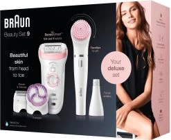 Braun Epilator Silk-épil 9 9-975 6-in-1 Draadloze Wet&Dry Ontharing – Epilator, Scheerapparaat, Peeling, Reinigingskit Voor Gezicht En Lichaam -Dames Winkel braun epilator silk epil 9 9 975 6 in 1 draadloze wetdry ontharing epilator scheerapparaat peeling reinigingskit voor gezicht en lichaam roze 6