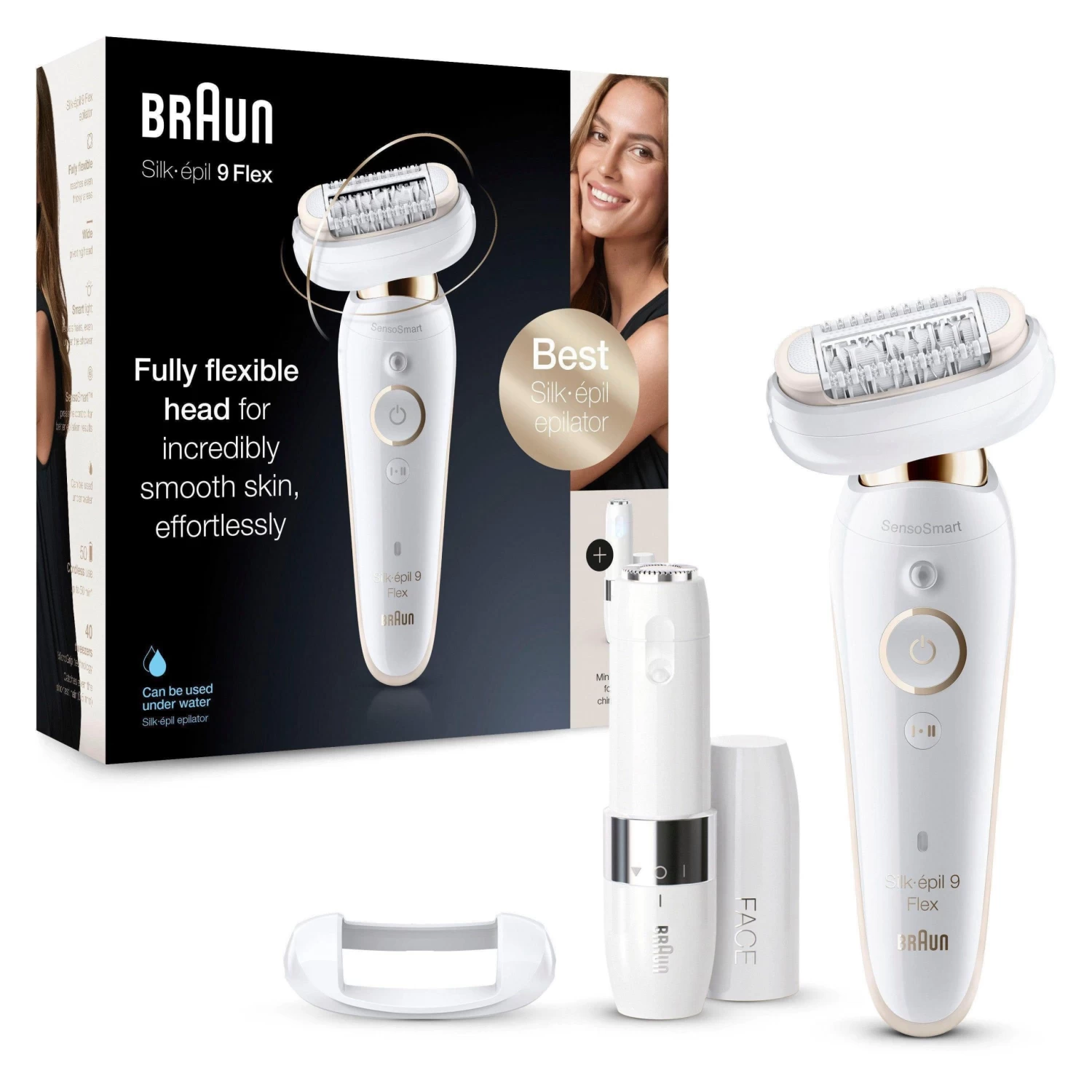 Braun Epilator Silk-épil Deluxe Beauty-Set 5-895 Draadloze Wet&Dry Ontharing 6-in-1 Epilator, Scheerapparaat, Reiniging & Peeling Voor Gezicht & Lichaam 12 Braun Epilator Silk-épil Deluxe Beauty-Set 5-895 Draadloze Wet&Dry Ontharing 6-in-1 Epilator, Scheerapparaat, Reiniging & Peeling Voor Gezicht & Lichaam - Image 12