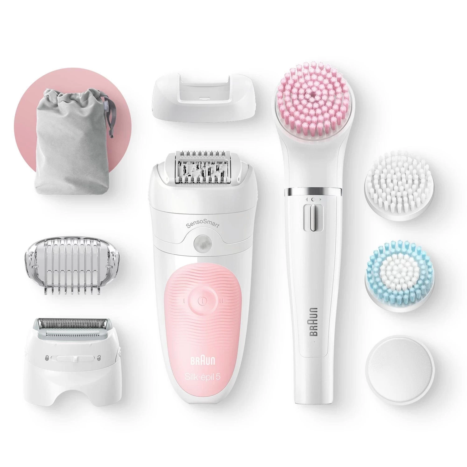 Braun Epilator Silk-épil Deluxe Beauty-Set 5-895 Draadloze Wet&Dry Ontharing 6-in-1 Epilator, Scheerapparaat, Reiniging & Peeling Voor Gezicht & Lichaam 2 Braun Epilator Silk-épil Deluxe Beauty-Set 5-895 Draadloze Wet&Dry Ontharing 6-in-1 Epilator, Scheerapparaat, Reiniging & Peeling Voor Gezicht & Lichaam - Image 2