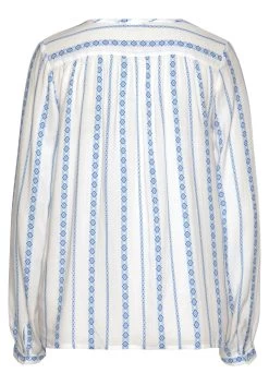 Buffalo Blouse Met Lange Mouwen Met Stijlvol Etnodessin 24 Buffalo Blouse Met Lange Mouwen Met Stijlvol Etnodessin -Dames Winkel buffalo blouse met lange mouwen met stijlvol etnodessin wit 5