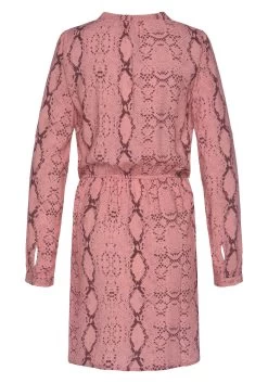 Buffalo Blousejurkje Met Slangenprint -Dames Winkel buffalo blousejurkje met slangenprint roze 3