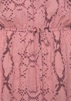 Buffalo Blousejurkje Met Slangenprint -Dames Winkel buffalo blousejurkje met slangenprint roze 5