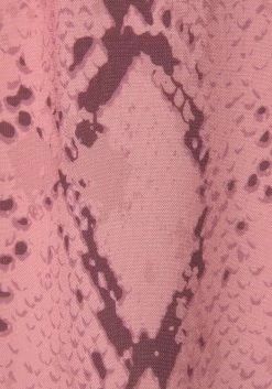 Buffalo Blousejurkje Met Slangenprint -Dames Winkel buffalo blousejurkje met slangenprint roze 6