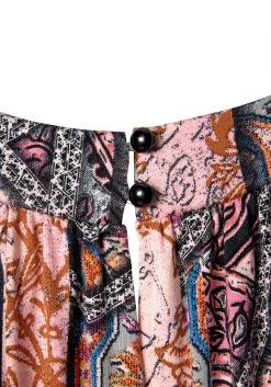 Buffalo Gedessineerde Jurk Met Smalle Rok -Dames Winkel buffalo gedessineerde jurk met smalle rok roze 7