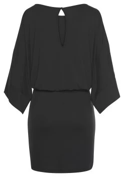 Buffalo Jerseyjurk Met Mouwsplitten (Met Bindstrik) -Dames Winkel buffalo jerseyjurk met mouwsplitten met bindstrik zwart 6