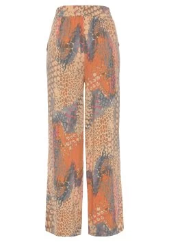 Buffalo Palazzobroek Met Dierenprint (Met Een Bindceintuur) -Dames Winkel buffalo palazzobroek met dierenprint met een bindceintuur multicolor 4