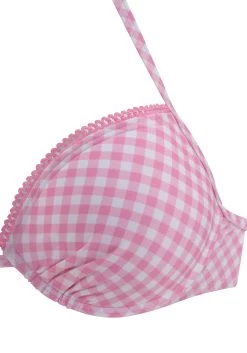 Buffalo Push-upbikinitop Geruit Met Sierrand 18 Buffalo Push-upbikinitop Geruit Met Sierrand -Dames Winkel buffalo push upbikinitop geruit met sierrand roze 2