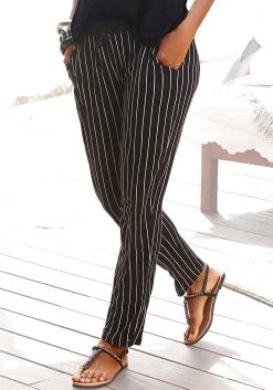 Vivance Maxi-jurk Met Stippenprint -Dames Winkel buffalo strandbroek met streepprint zwart 3