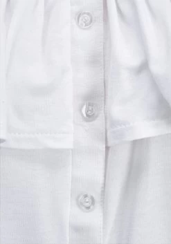 Buffalo Strandshirt In Carmenstijl Met Volant 22 Buffalo Strandshirt In Carmenstijl Met Volant -Dames Winkel buffalo strandshirt in carmenstijl met volant wit 12