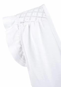 Buffalo Strandshirt Met Kanten Inzet Op De Rug -Dames Winkel buffalo strandshirt met kanten inzet op de rug wit 6