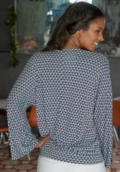 Buffalo Strandshirt V-hals -Dames Winkel buffalo strandshirt v hals blauw 2