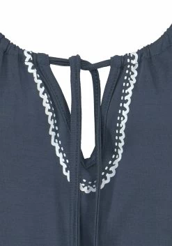 Buffalo Strandtop Met Print In Geborduurde Look -Dames Winkel buffalo strandtop met print in geborduurde look blauw 3