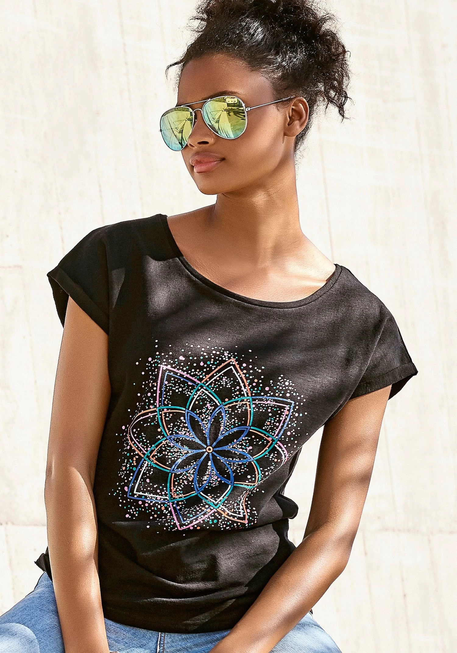 Vivance Shirt Met 3/4-mouwen Met Fijne Plooi 11 Vivance Shirt Met 3/4-mouwen Met Fijne Plooi - Image 11