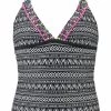 Buffalo Tankini Met Etnoprint En Contrastdetails