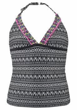 Buffalo Tankini Met Etnoprint En Contrastdetails