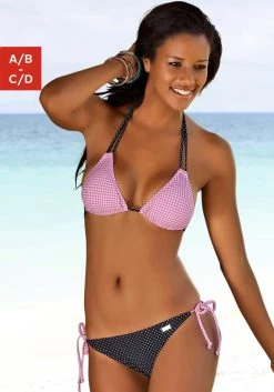 Buffalo Bandeaubikini Met Etnoprint En Contrastdetails 24 Buffalo Bandeaubikini Met Etnoprint En Contrastdetails -Dames Winkel buffalo triangel bikinitop florida met patroonmix roze 3