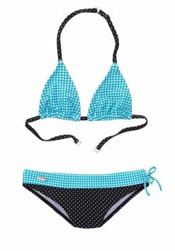 Buffalo Triangelbikini Met Motievenmix Van Ruit En Stippen
