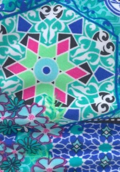 Buffalo Triangelbikini Shari Kids Folklore-print -Dames Winkel buffalo triangelbikini shari kids folklore print blauw 6