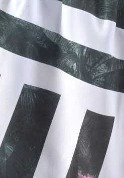 Buffalo Zwemshort Met Fotoprint En Strepen -Dames Winkel buffalo zwemshort met fotoprint en strepen wit 6