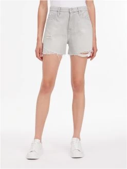 Tom Tailor Short In Een Vlot Model Met Elastiek -Dames Winkel calvin klein short grijs 2
