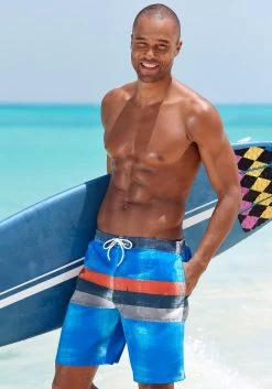 Buffalo Zwemshort In Kort En Lang Model Met Schuine Streepprint -Dames Winkel chiemsee zwemshort in sportieve look blauw 9