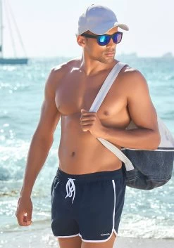 Lonsdale Boardshort Beach Short CLENNEL -Dames Winkel chiemsee zwemshort met contrast piping blauw 4