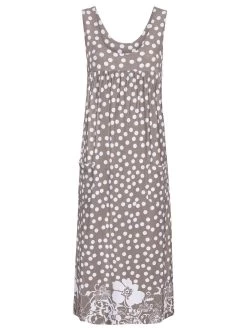 Classic Inspirationen Zomerjurk Tuniekjurk -Dames Winkel classic inspirationen zomerjurk tuniekjurk bruin 5