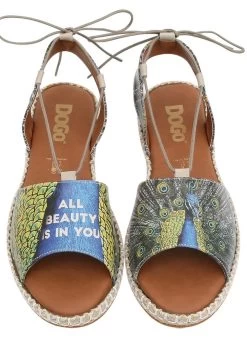 Dames Winkel -Dames Winkel dogo sandalen hazel all beauty is in you met strikbandje rond de enkels zwart 1