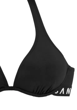 Elbsand Beugelbikini Met Contrastkleurige Merkopschriften -Dames Winkel elbsand beugelbikini met contrastkleurige merkopschriften zwart 2