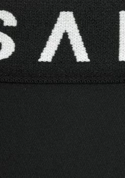 Elbsand Beugelbikini Met Contrastkleurige Merkopschriften -Dames Winkel elbsand beugelbikini met contrastkleurige merkopschriften zwart 3