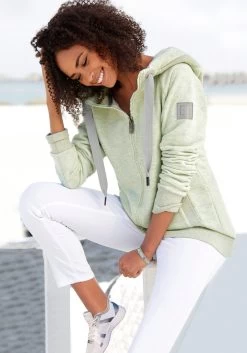 Elbsand Badpak Met Grote Letters -Dames Winkel elbsand capuchonsweatvest kria groen 1