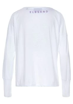 Elbsand Shirt Met Lange Mouwen Inea Met Frontprint -Dames Winkel elbsand shirt met lange mouwen inea met frontprint wit 4