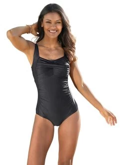 Vivance Shirt Met 3/4-mouwen Met Gouden Knoopdetail Bij De Hals (Set Van 2) 31 Vivance Shirt Met 3/4-mouwen Met Gouden Knoopdetail Bij De Hals (Set Van 2) -Dames Winkel feel good badpak zwart 70